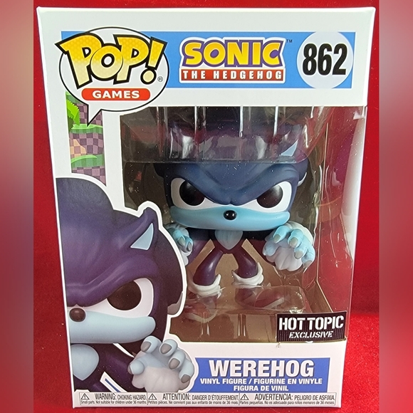 Werehog hot topic exclusive funko # 862 (nib) with pop protector - Picture 2 of 7